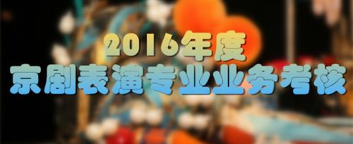 色舔湿了男同国家京剧院2016年度京剧表演专业业务考...